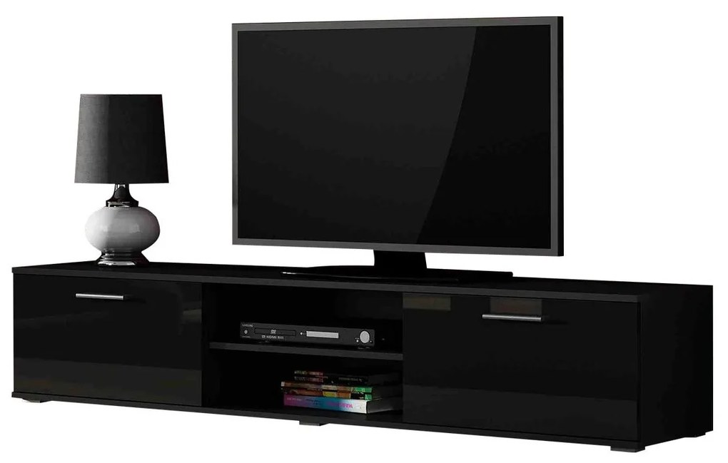 TV stolík 180 Boho B3, Farby: dub lefkas / dub lefkas + čierna