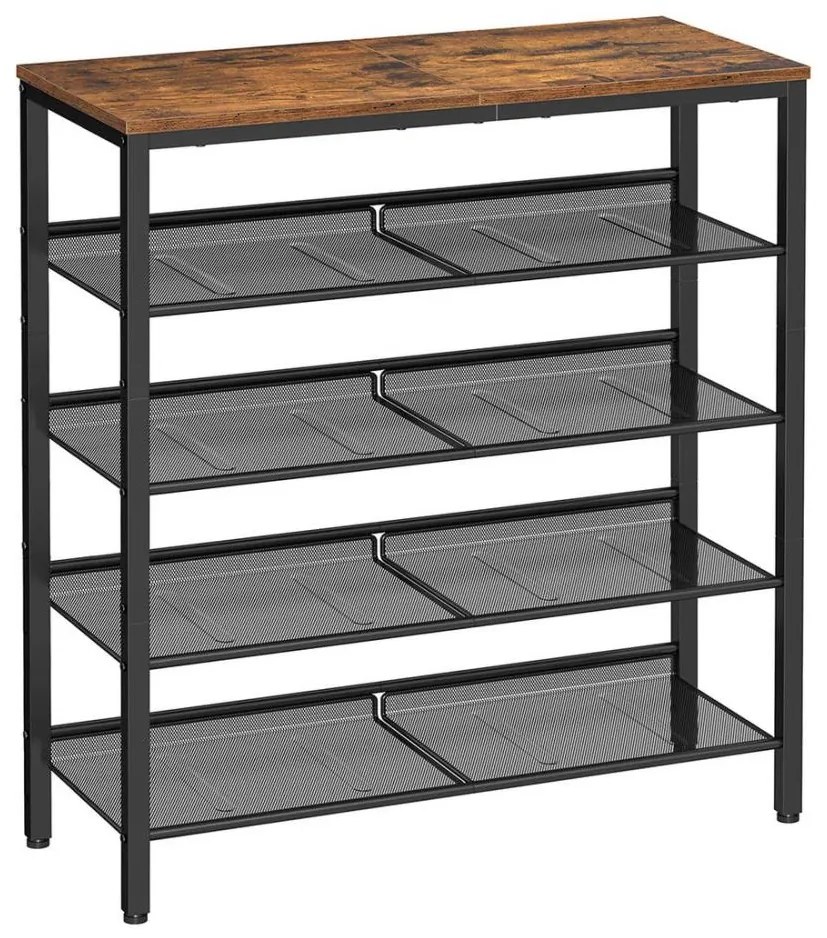 Botník DAVOR hnedá/čierna