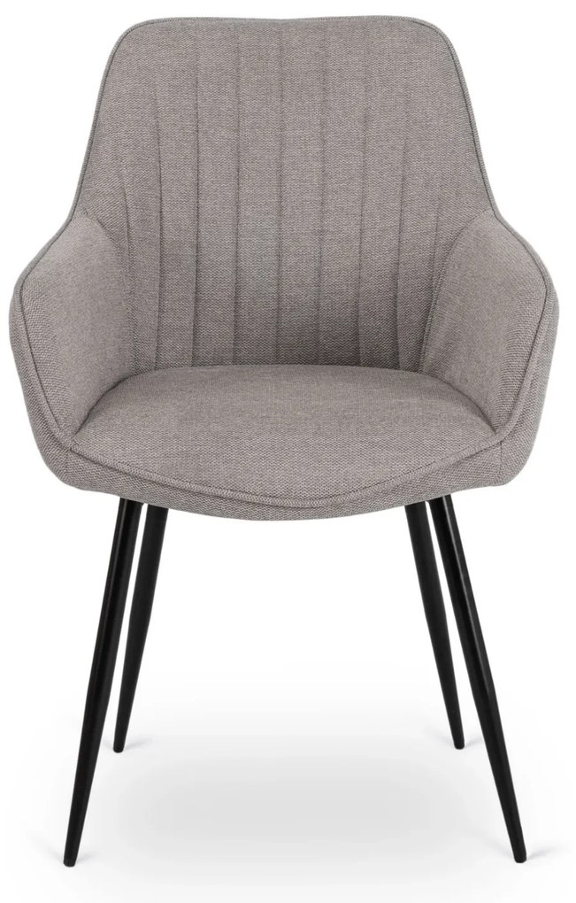 PROXIMA.store - Čalúnená jedálenska stolička MALAGA FARBA: sivá