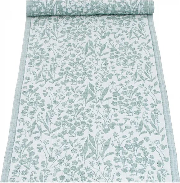 Ľanový běhúň Niitty 46x150, aspen green Lapuan Kankurit