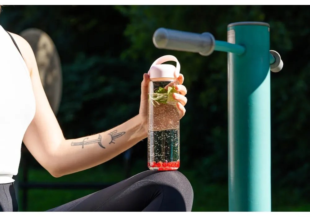 Sklenená fľaša v mentolovej farbe 540 ml Fuori – Vialli Design