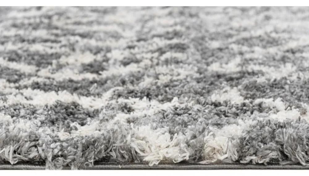 Kusový koberec shaggy Apache sivý 200x300cm