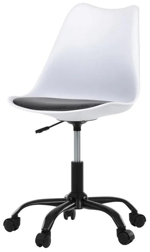 Kancelářská židle, výškově nastavitelná, šedá plast, KA-X7055 GREY