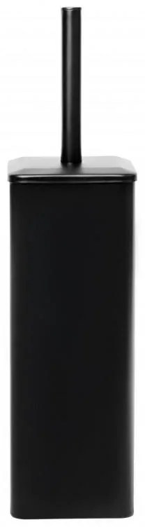 Erga Fonti, WC kefa na postavenie so silikónovou kefou, čierna, ERG-YKA-P.FONTI-SILKA-FB