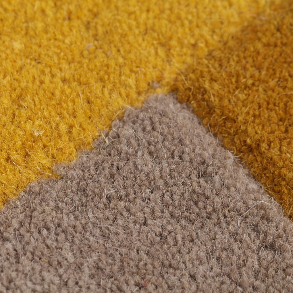 Flair Rugs koberce Ručne všívaný kusový koberec Abstract Collage Ochre / Natural - 150x240 cm