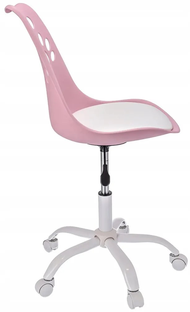 Dekorstudio Detská stolička JOY k písaciemu stolu - ružovo biela