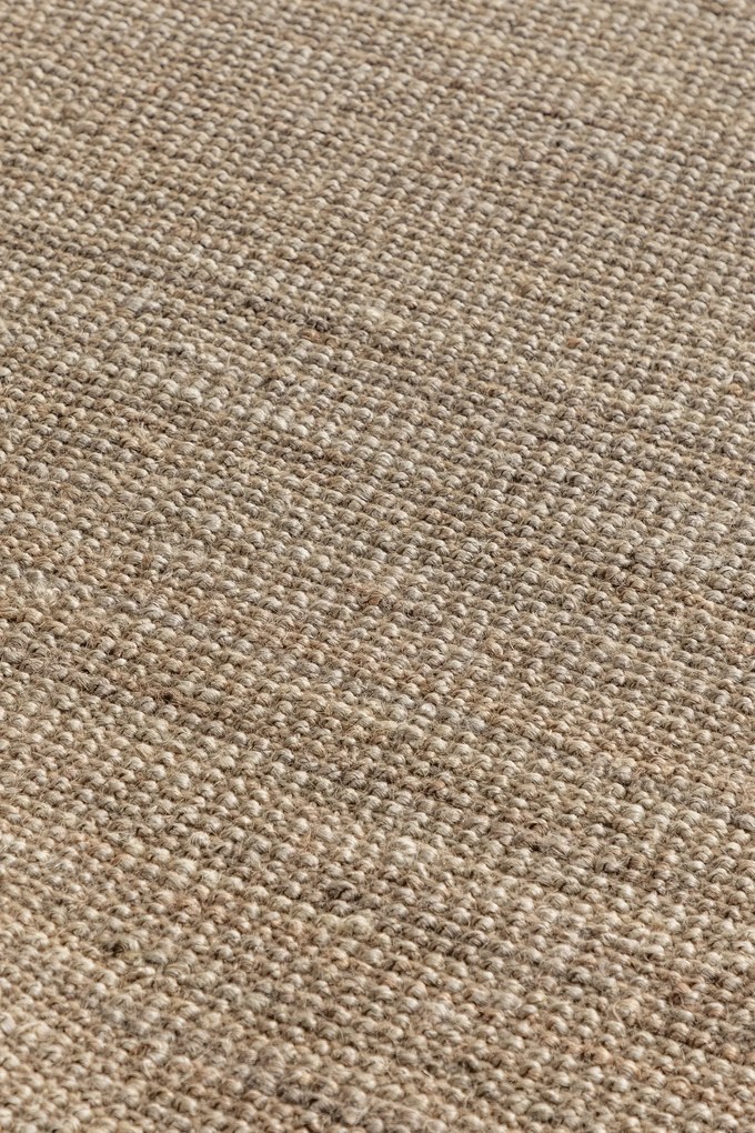 Hanse Home, Kusový koberec Bouclé Jute 105975 Grey Brown, 120x170, hnedá, chodba / predsieň