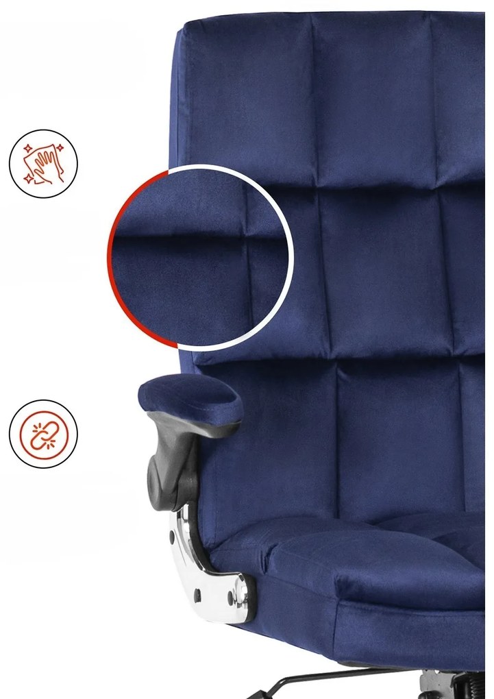 Kancelárska stolička London modrá