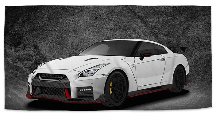 Sablio Uterák Nissan GTR 35 Sivý - 30x50 cm