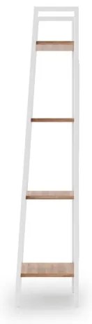 Knižnica NARVIK 148x34 cm biela/dub sonoma