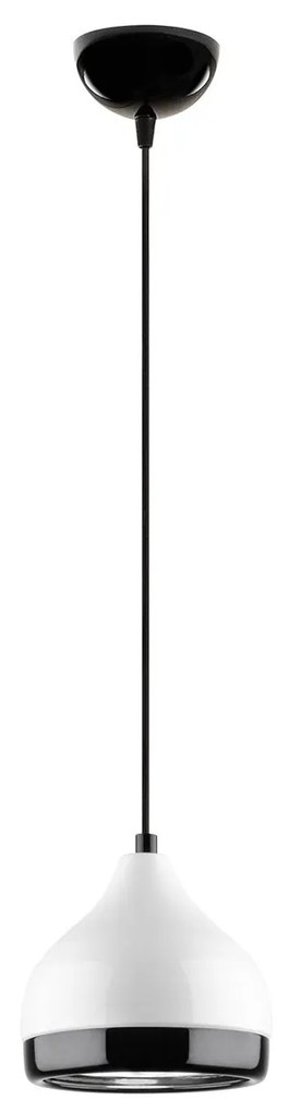 Závesné svietidlo Yildo II čierno-biele