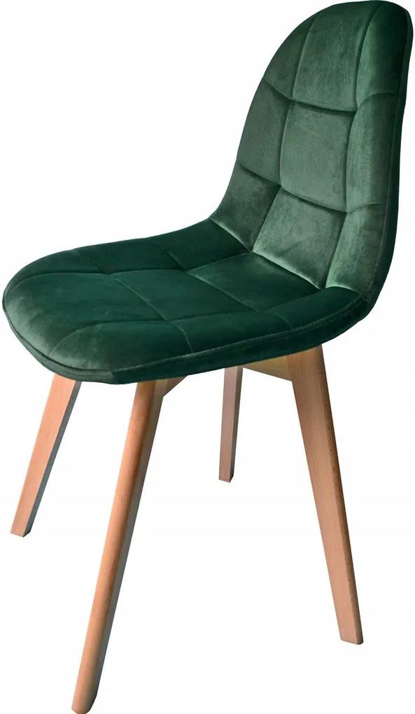 DomTextilu Moderná čalúnená stolička zelenej farby 24509