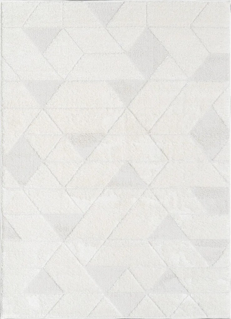 Angel Carpet, Kusový koberec Aurora 11 White, 160x230, biela, kancelária
