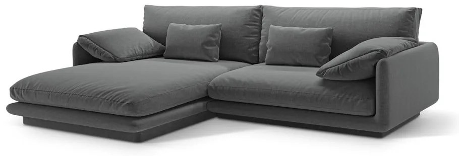 Tmavosivá rohová pohovka (ľavý roh) Torino – Micadoni Home