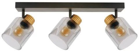 Brilagi - Bodové svietidlo HYGGE 3xE14/15W/230V čierna/dymová