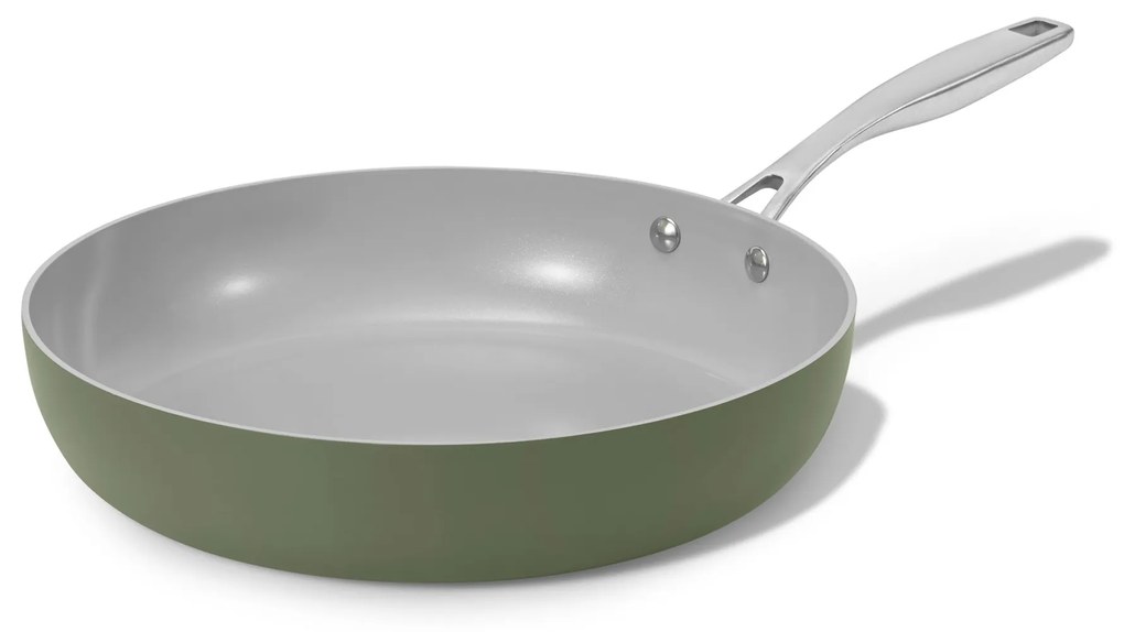 Elmich Nepriľnavá keramická panvica Vital Ø 30 cm - olivovo zelená