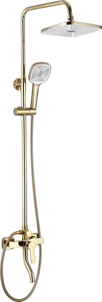 Rea Argus, sprchový set s vaňovou výlevkou, zlatá lesklá, REA-P7840