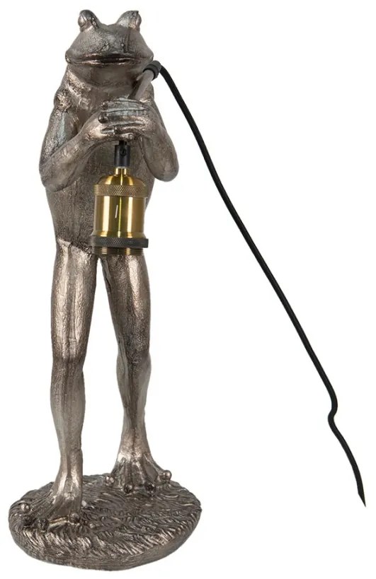 Dekoratívne sivo medené svietidlo ŽABA