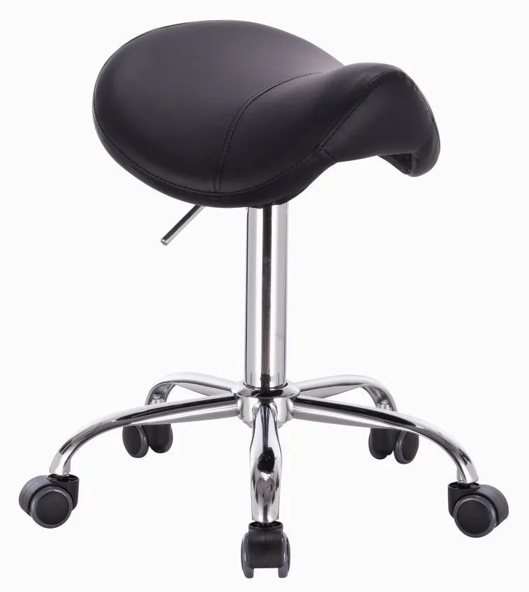 LuxuryForm DESIGN Kozmetický taburet BULL - čierny