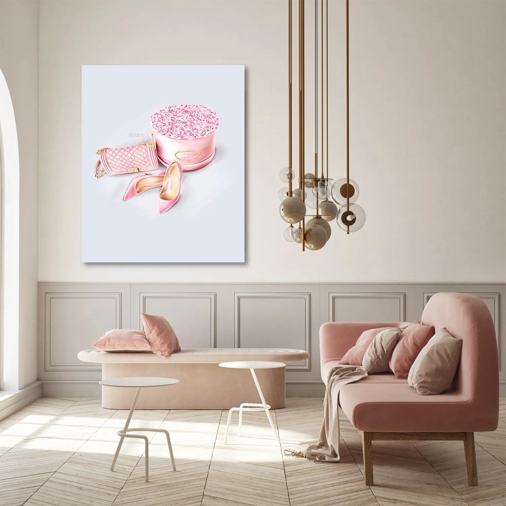 Gario Obraz na plátne Ružová ženská súprava - Svetlana Gracheva Rozmery: 40 x 60 cm