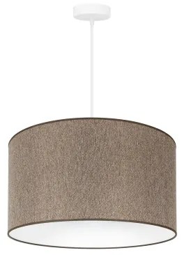 Duolla - Luster na lanku ROLLER ECO RECYCLING 1xE27/15W/230V pr. 45 cm hnedá