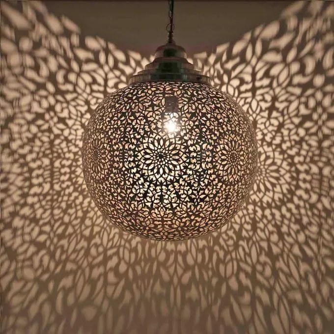 STRIEBORNÁ ARABSKÁ LAMPA “HASNA XL