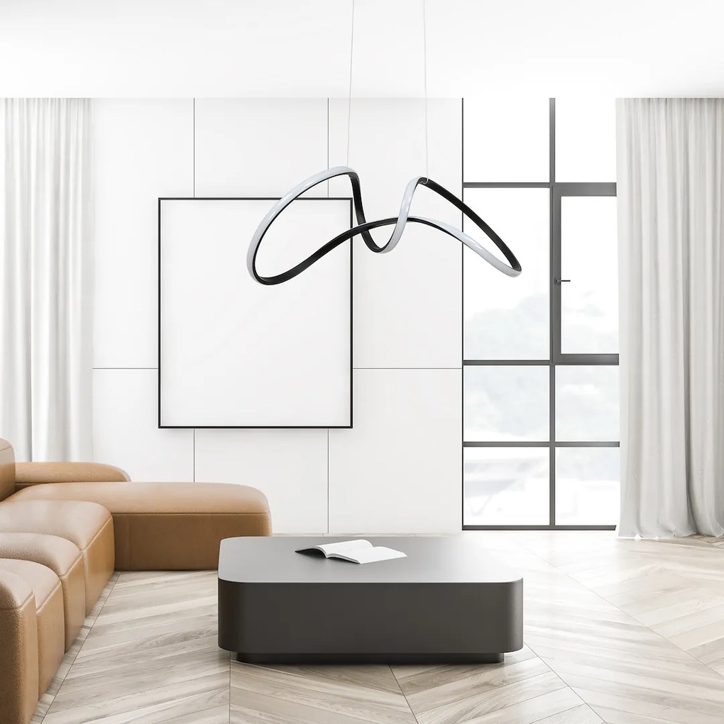 Závesné LED svietidlo Tesoro, 1x LED 48w, 4000k, b