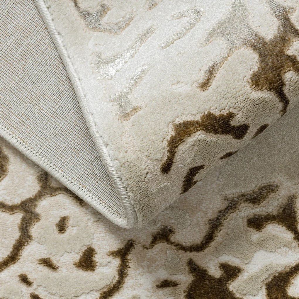 Dywany Łuszczów, Kusový koberec Allure 1961 cream/gold, 180x270, žltá, kancelária