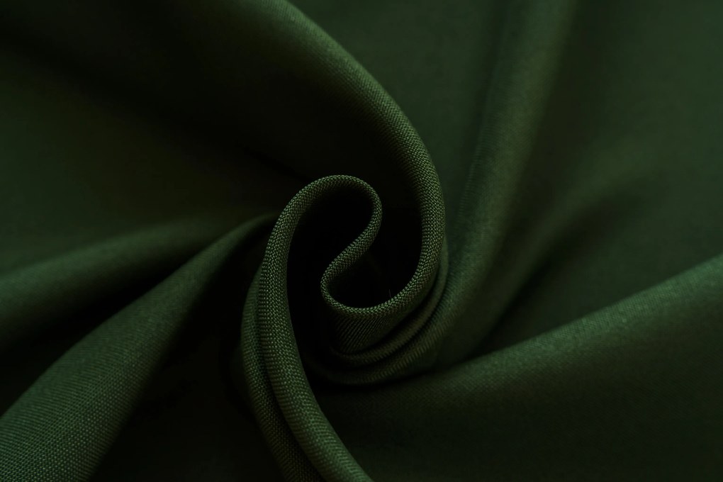 Záves OXFORD LIGHT 140x250 cm, tmavozelený Zavesenie: Kovové krúžky