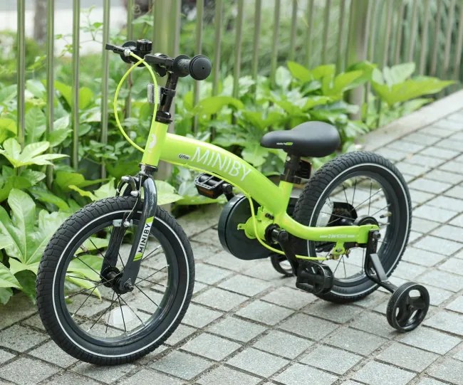 Detský bicykel Miniby 14" zelený
