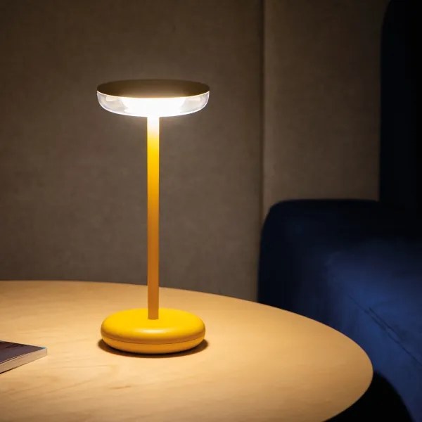 Kanlux 37314 - LED Stmievateľná nabíjacia lampa FLUXY LED/1,7W/1800 mAh IP44 žltá