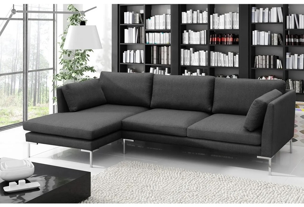 Rohová sedacia súprava Meers II, Dostupné poťahy: French Velvet 682, Strana: pravá