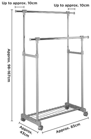 Livarno® Vešiak na šaty (100395337)