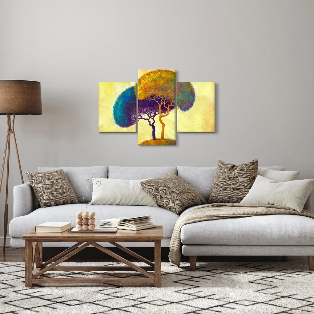 Obraz - Stromy na kopci (90x60 cm)