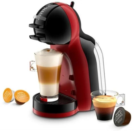 Krups - Kávovar na kapsule NESCAFÉ DOLCE GUSTO MINI ME 1500W/230V červená/čierna