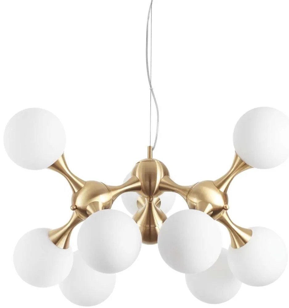 Ideal Lux - Luster na lanku NODI 9xE14/28W/230V mosadz