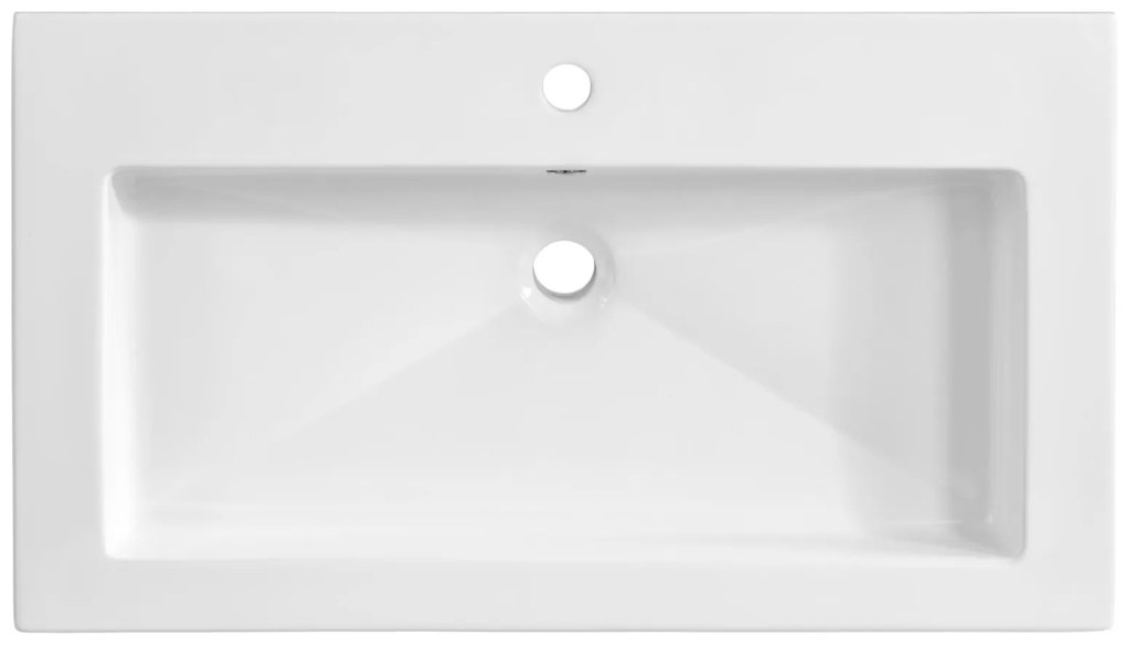 Keramické umývadlo SPIRIT WHITE 60 cm - biele