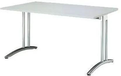 Kancelársky stôl Baron Miro, 120 x 80 x 72 cm, rovné vyhotovenie, svetlosivý