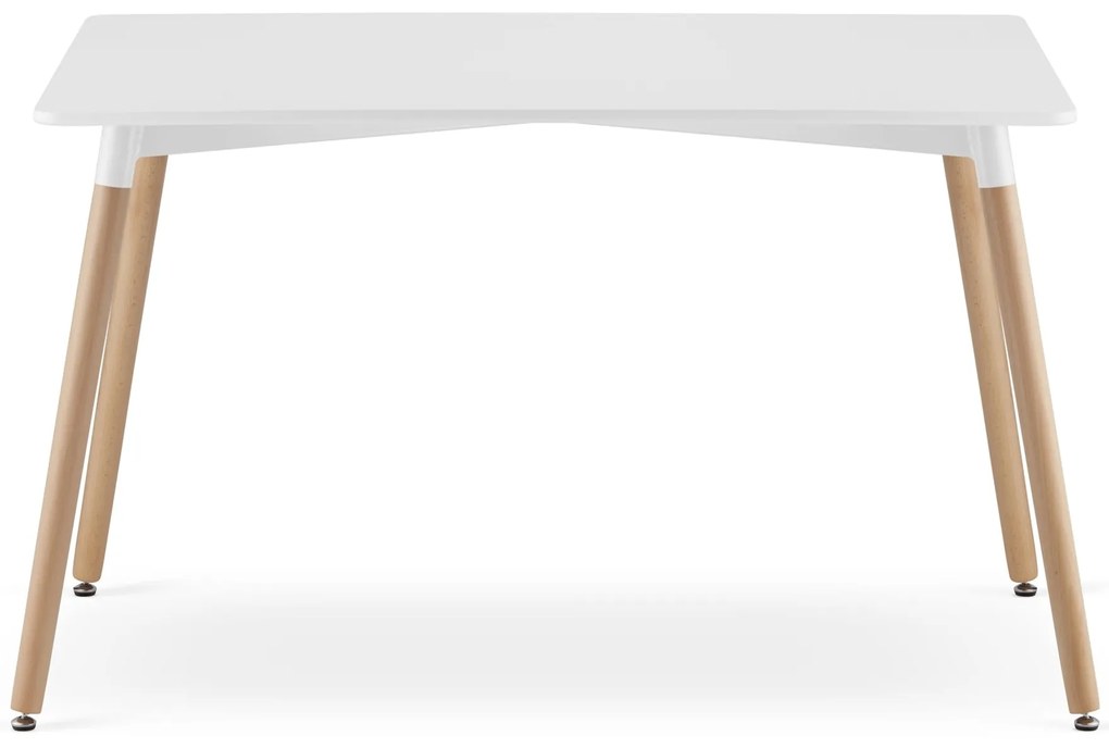 Biely jedálenský stôl ADRIA 120x80 cm