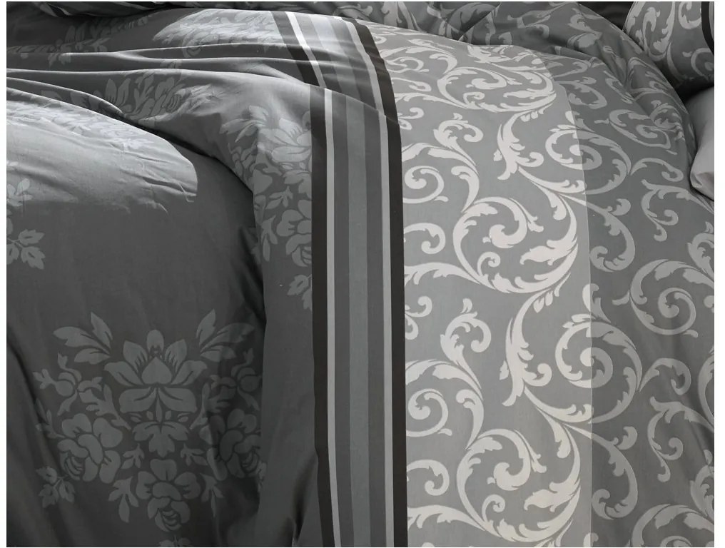 Bavlnené obliečky Natura šedá 200x220/2x70x90 cm