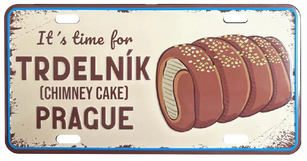 GiftyCity Plechová ceduľa Trdelník