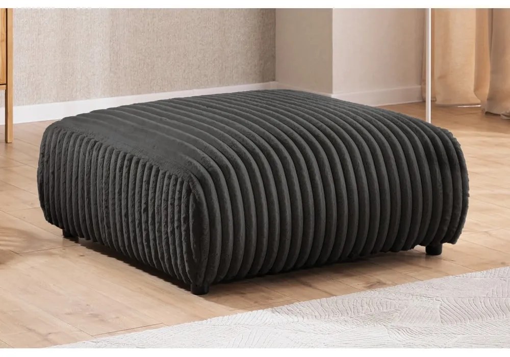 Tmavosivá menčestrová podnožka Justin – Ropez