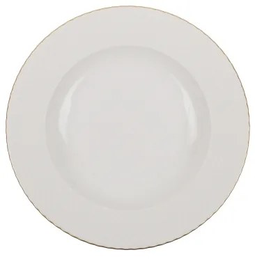 Jedálenská súprava 24 ks biela/zlatá/porcelán