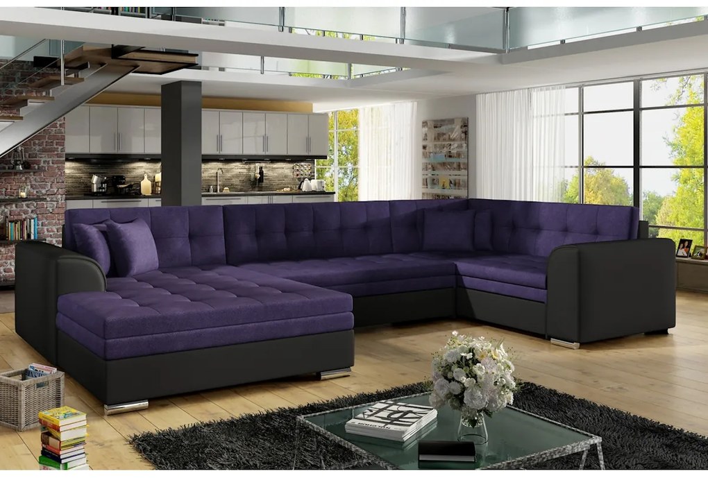 Rozkladacia sedačka do U DARINA, 340x73x190, sawana 21/soft 11, pravý roh