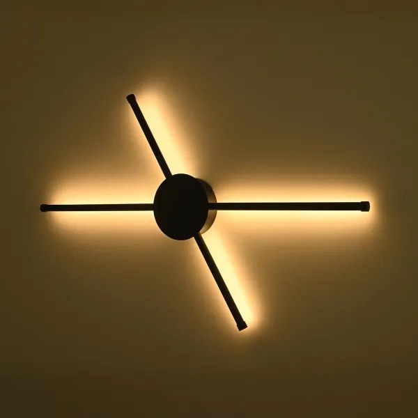 Brilagi - LED Nástenné svietidlo LUGO QUATTRO LED/16W/230V čierna