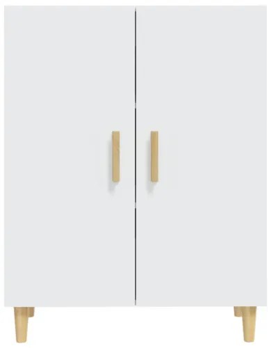 vidaXL Komoda biela 70x34x90 cm spracované drevo-
