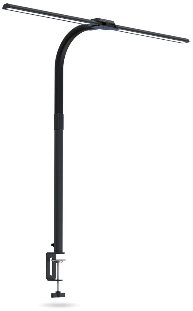 Stolná LED lampa FILO, svorka, USB, diaľkový ovládač
