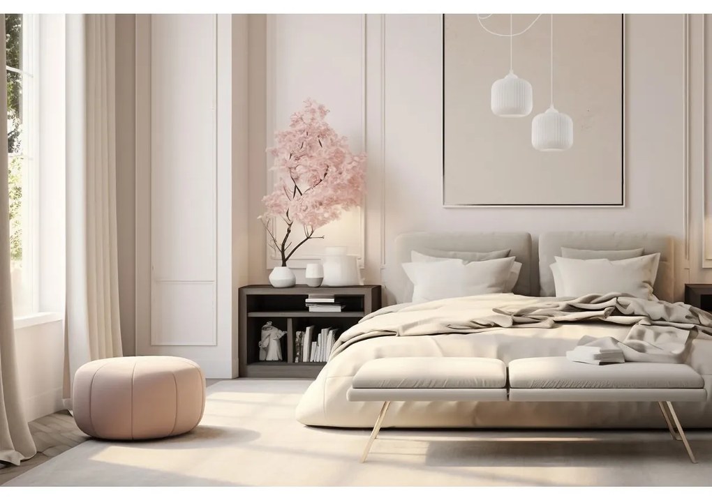 Závesné svietidlo Riffle Spider, 2x biele sklenené tienidlo, w