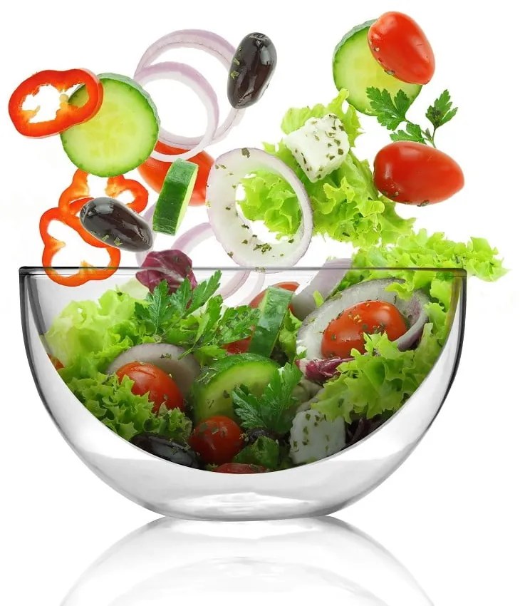 Sklenená dvojstenná servírovacia misa Vialli Design Double, 500 ml