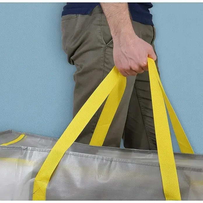 Goodhome Pevný úložný vak na zip 180 l JOTTA, 45 x 90 x 45 cm